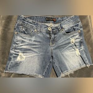 G guess denim distressed shorts